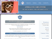 Tablet Screenshot of animaleyecarecenter.com